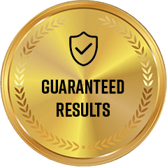 Golden seal for Guaranteed Results, signifying the efficacy of GLPRO supplement for metabolic health.